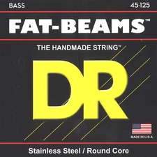 FAT-BEAM Bass Guitar Strings (FB5-45), Silver