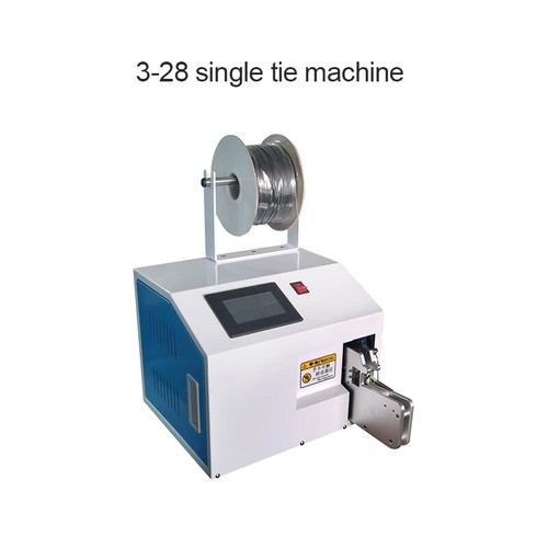 Legatrice fili semiautomatica borsa cavi alimentazione dati legatrice filo oro - Foto 10 di 10