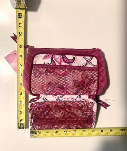 Vera Bradley Majestic Magenta SOFT Quilted Organizer Makeup Bag NWT - Picture 2 of 10