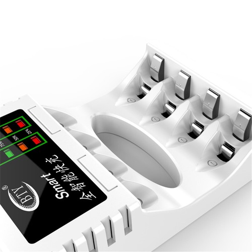 4 Slots Lcd Screen Usb Battery Charger For Rechargeable AA/AAA/Ni-Cd/Ni-Mh - Picture 5 of 7