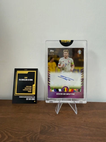Topps Platinum Mourinho Curated Euro 2024 Kevin De Bruyne Purple Auto /25