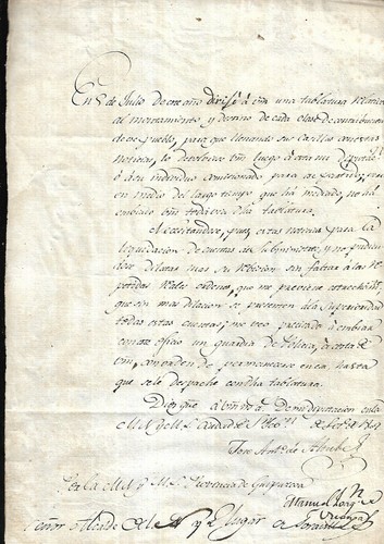 Debt Letter Formal Notice In Spanish Gipuzkoa July 1809 REF E36