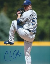 Autographed CHASE ANDERSON Milwaukee Brewers 8x10 Photo - COA