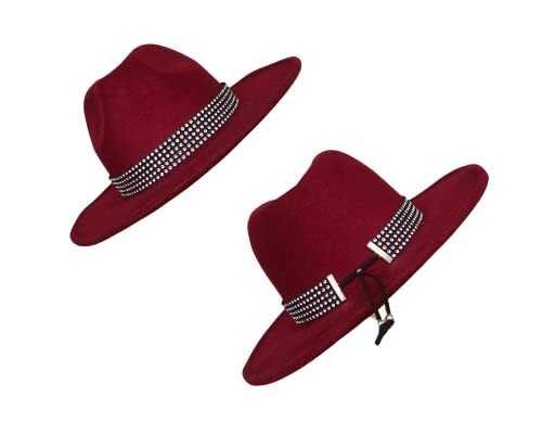 3656 Women Cowboy Hatband, Rhinestone Silver Or Gold Hatbelt, Sparkly DODAMOUR 4 Pack Rhinestone Cowboy Hat Bands, Adjustable  main image 4