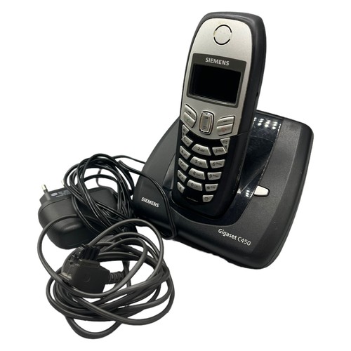 Siemens Gigaset C450 Mobilteil Festnetztelefon Ladeschale Anrufbeantworter Heim - Zdjęcie 14 z 15