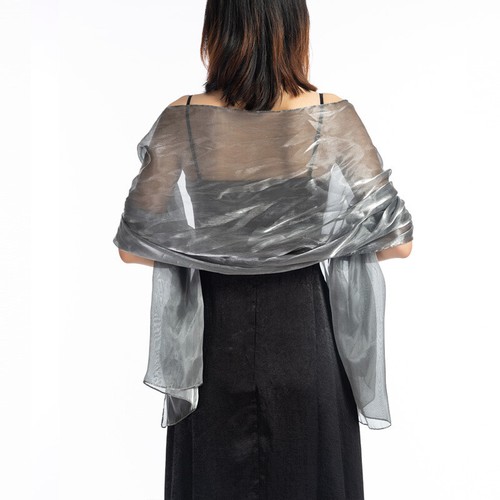 Wedding Shawl Evening Party Dress Scarf Bridesmaid Stole Shiny Wrap Pashmina - Picture 21 of 27