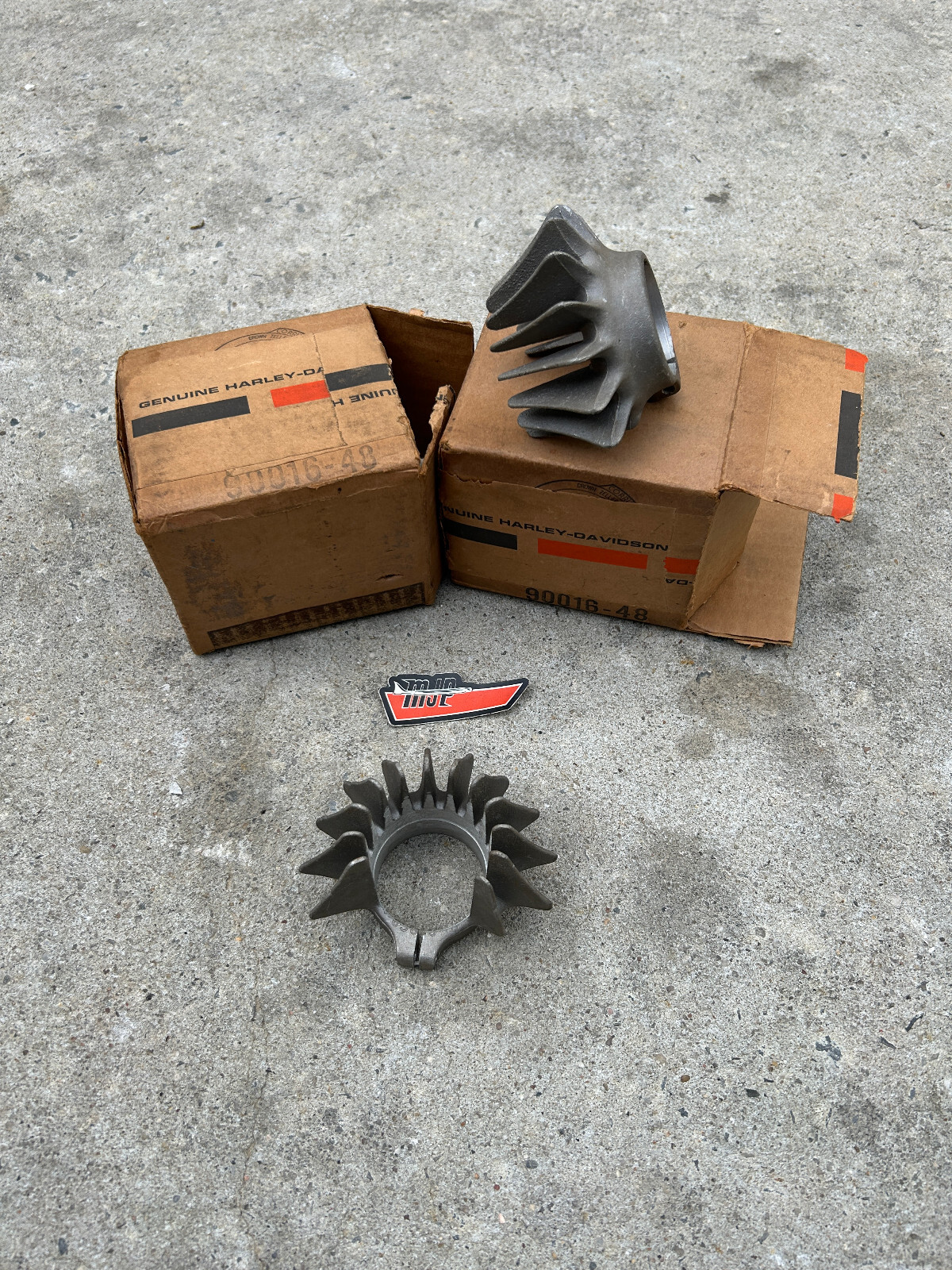 NOS Vintage Harley Sportster XLCH XL XLA Finned Exhaust Clamps eBay