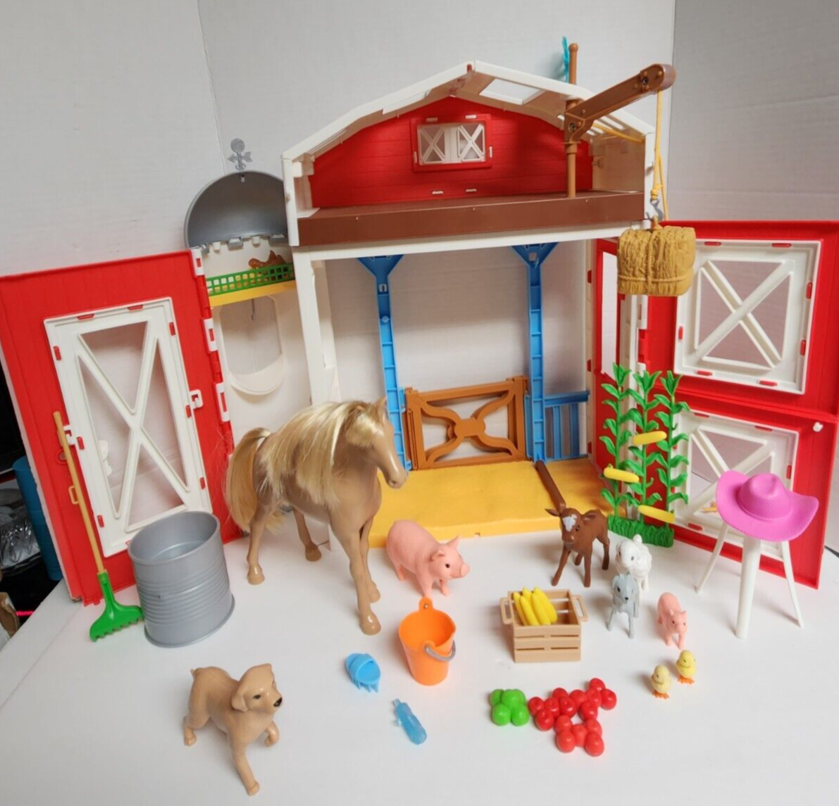 Barbie Car 2020 Barbie Sweet Orchard Farm Truck Doll With Hay