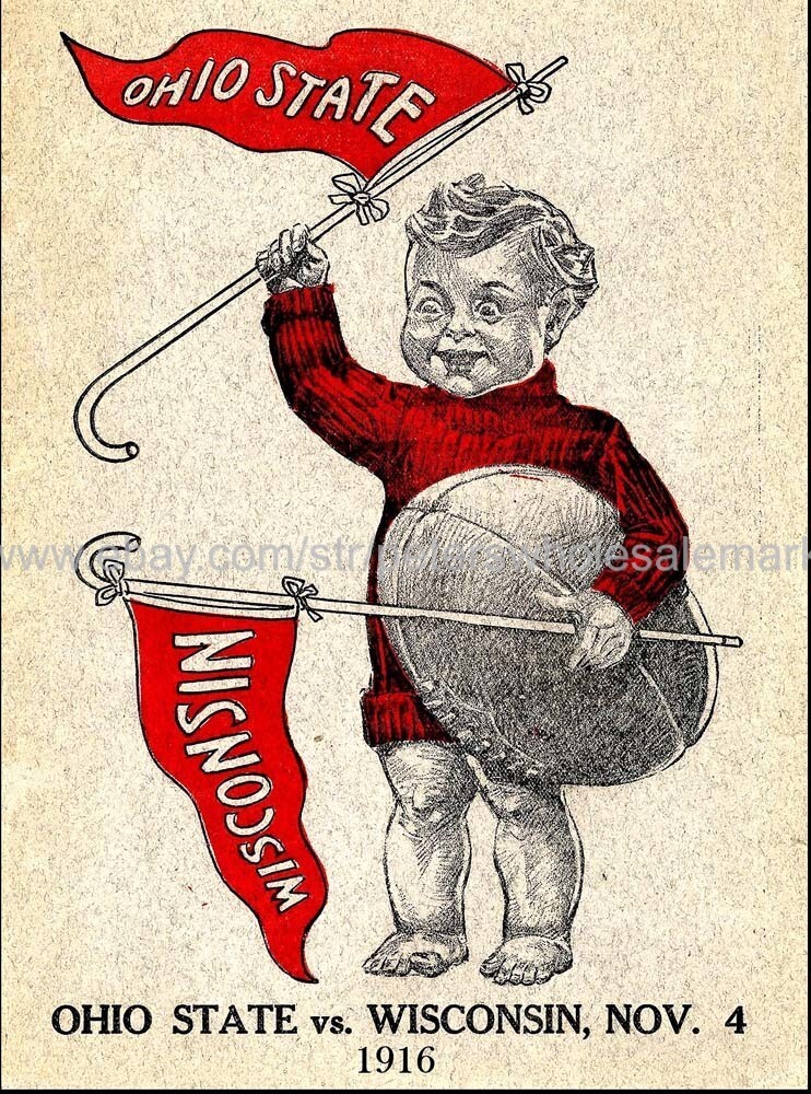 wall poster 1916  Football Program 14X20