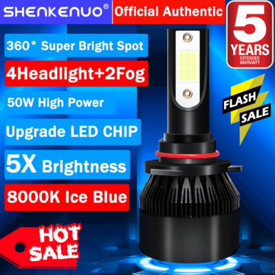 For Chrysler PT Cruiser 2001-2005 6X LED Headlight High Low Beam + Fog Light C9L