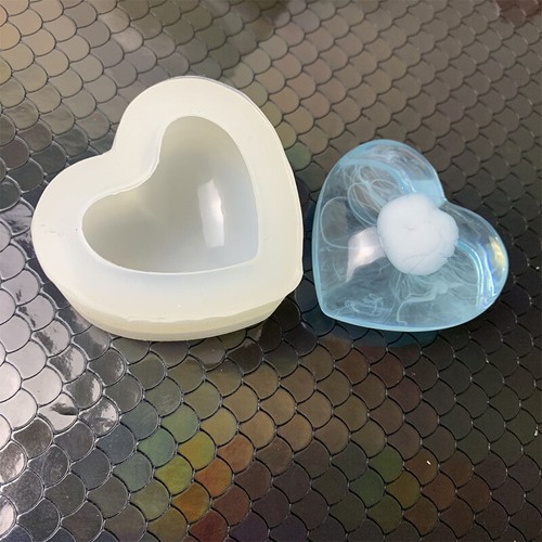 Silicone 3D Heart Molds Cake Mold Aroma Plaster DIY Tools Candle Resin Molds - Picture 4 of 14