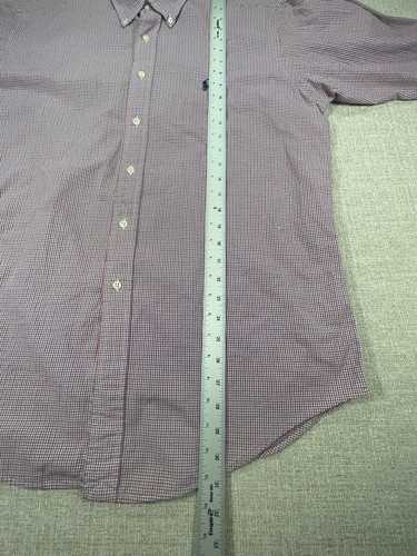 Ralph Lauren Shirt Adult Large Red Button Up Long Sleeve Modern Logo Mens - Picture 6 of 7