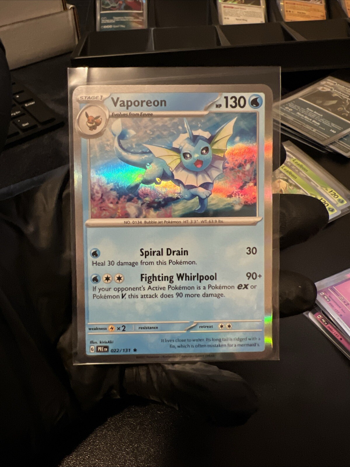 Vaporeon 022/131 Sv: Prismatic Evolutions Holo