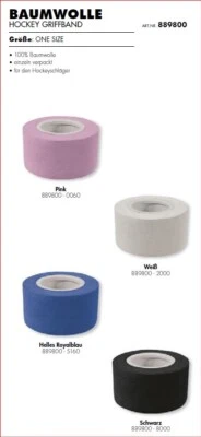 (0,55 EUR/m) Reece Cotton Tape Hockey Grip 889800 Schlägertape Griffband 9m