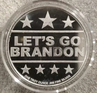 Let's Go Brandon FJB America 1 Oz Troy .999 Silver Donald Trump President NEW
