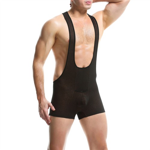 Body para hombre Lucha Libre Mono Boxers Ropa Interior Leotardo Fitness Deporte - Imagen 10 de 46