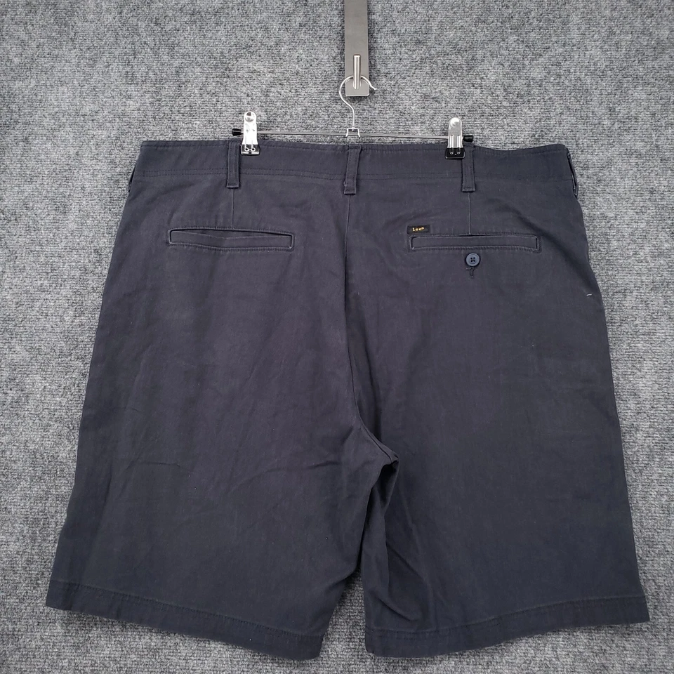 Pantalones Cortos Lee Para Hombre 42 Azul Extrema Comodidad MVP Calce Recto Chino Cremallera Elástico Foto 2 de 4