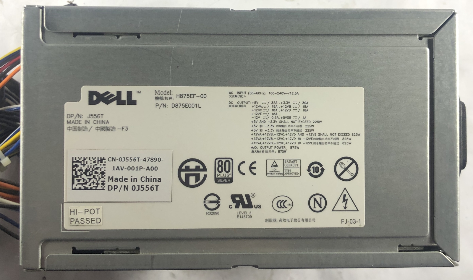 Dell Precision T5500 Desktop H875EF00 875W Power Supply J556T eBay