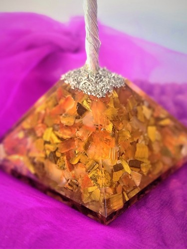 Gemstone Trees: Golden Tiger Eye & Carnelian-Enhance your Spiritual Journey - Picture 5 of 5