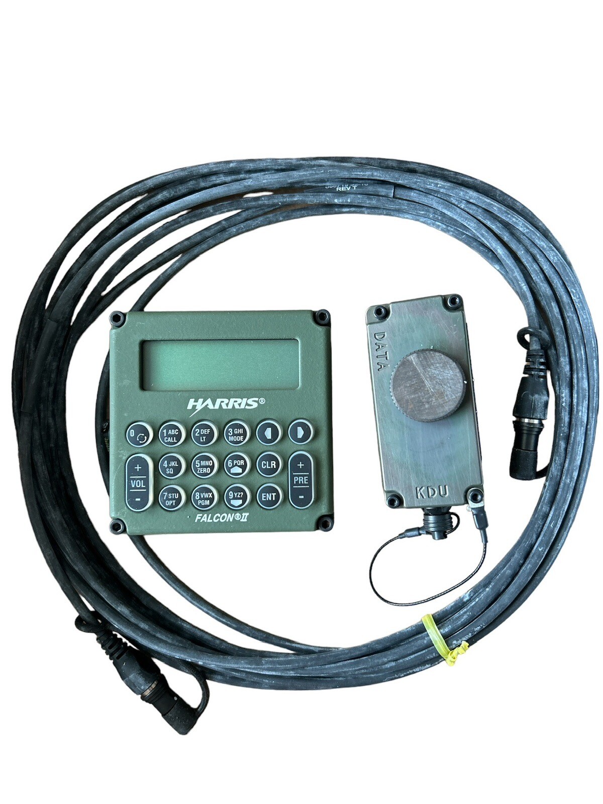 Harris Falcon II Military Radio Control w/Cable, Adapter 10511-1300-03 Keypad