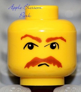 lego head mustache