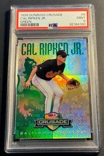 1998 CAL RIPKEN JR. DONRUSS CRUSADE GREEN #8 ORIOLES HOF  092/250 PSA 9 POP 7
