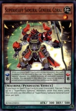 2016 Yu-Gi-Oh Breakers of Shadow #BOSHEN011 Superheavy Samurai General Coral C