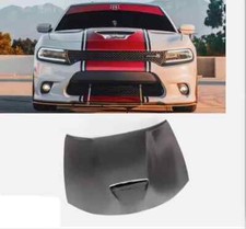 For 2015 16 17 18 - 2023 Dodge Charger Srt Style Aluminum Hood With Vented Bezel
