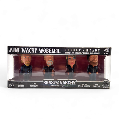 2014 Collectible Funko Sons of Anarchy Mini Wacky Wobbler 4-Pack
