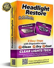 CLT Headlight Restoration Kit, Headlight Lens Cleaning Wipes