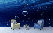 3D Water Bubble Wallpaper Wall Mural Removable Self-adhesive Sticker