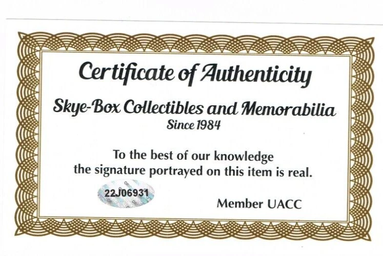 ФОТОГРАФИЯ КУПЮР БУФФАЛО ДЖОШ АЛЛЕН 8 X 10 С АВТОГРАФОМ И СЕРТИФИКАТОМ ПОДЛИННОСТИ - Изображение 2 из 2