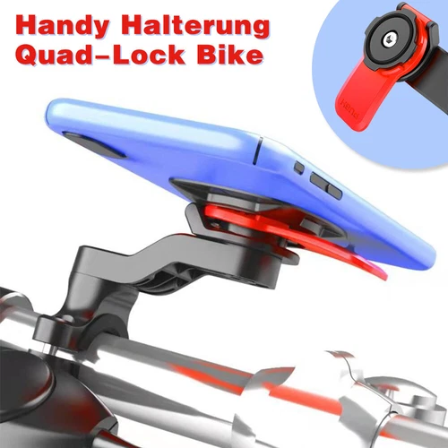 Handy Halterung Quad-Lock Bike Fahrrad Motorrad Roller Halter Handyhalterung DHL - Bild 4 von 9