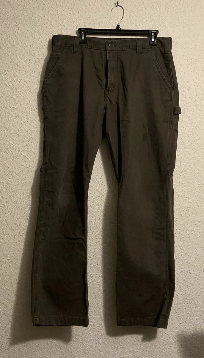 Vintage Carhartt Carpenter Work Pants B324DFE 36x32 - Light Brown