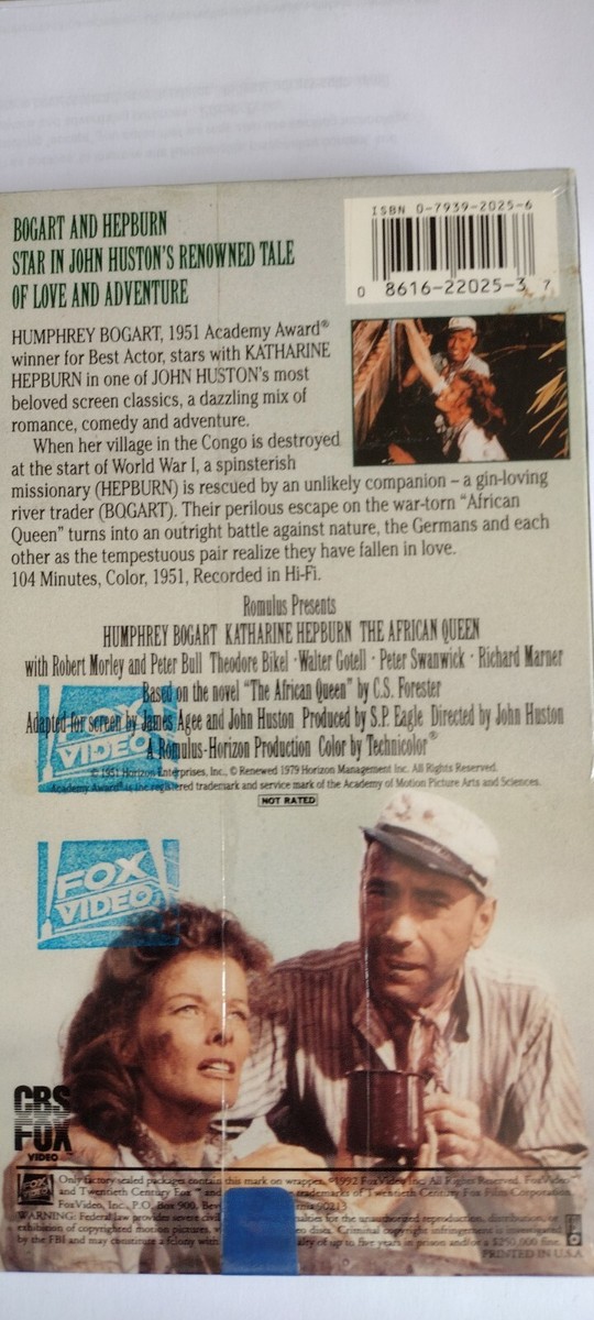 The African Queen (VHS, 1997) 86162202537| eBay