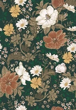 Jiffdiff Peel and Stick Wallpaper Colorful Floral Sticker Green Room Wallpaper