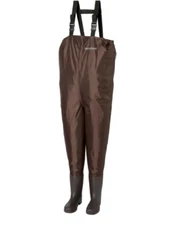 Field & Stream Fishing Chest Wader w/ Shoulder Straps & Boots Multi Sizes -Brown