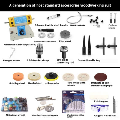 Desktop Multi-Function Grinder Jade Engraving Machine Amber Polishing Machine