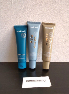 OneKind Acid Drops, Hyper Drops Serum & Repair Mask Set, 1 fl oz Each