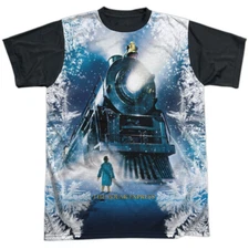 Polar Express Journey Adult Halloween Costume T Shirt (Black Back), S-3XL