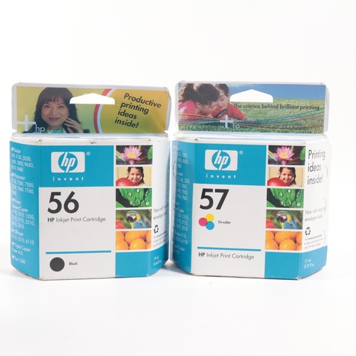 RINKLEE Sostituzione Per HP 56 57 Cartuccia D'Inchiostro Compatibile Con HP Deskjet 450 5150 5550 9680 Officejet 4215 5610 6110 Photosmart 7260 7350 7450 7960 PSC 1210 1215 1315 2110 | 1 Nero 1 Colore