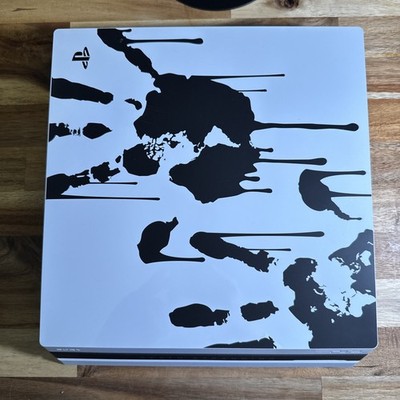 Sony PlayStation 4 Pro Death Stranding White Black Blu-Ray Compatible