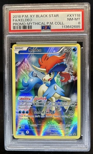 Pokemon XY Promos Keldeo 2016 #XY118 PSA 8