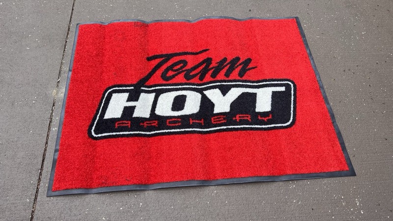 Team Hoyt Archery Advertising Rug Sign, Man Cave 3’ x 4’