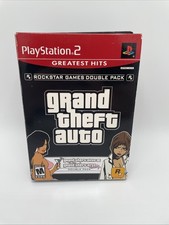 Grand Theft Auto Double Pack PS2 PlayStation 2 Complete CIB + Map