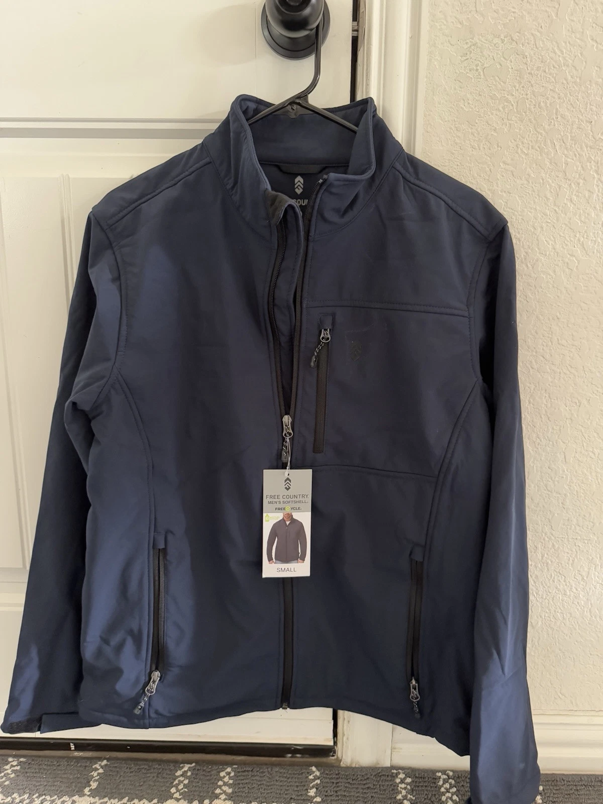 Free Country Men's Stretch Wind & Water Resistant Softshell Jacket Small