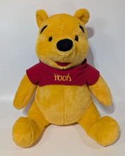 Vintage Disney Winnie the Pooh Plush Jumbo Stuffed Animal Bear Large Mattel 20"
