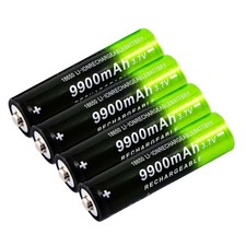 4Pcs/Set 18650 L ithium Battery Rechargeable 3.7V Li-ion For Torch Headlight NEW