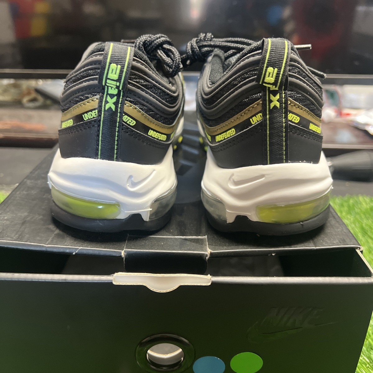 Size 10.5 - Nike Undefeated x Air Max 97 Black Volt (DC4830-001