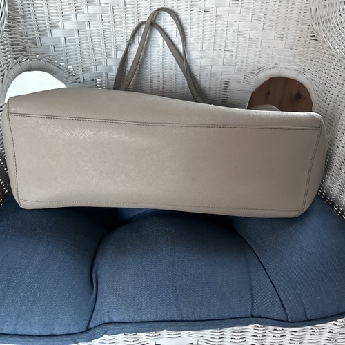 TORY BURCH Tote YORK  Shopper Double Handles Taupe 14"x11"x 4.5" - Picture 6 of 19